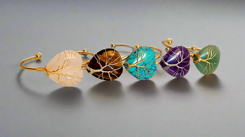 Tree of Life Collection :: Crystal Heart Bracelets