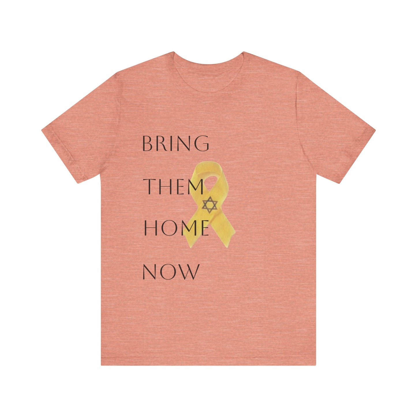 Yellow Ribbon "Bring Them Home Now" Unisex Jersey Short Sleeve Tee