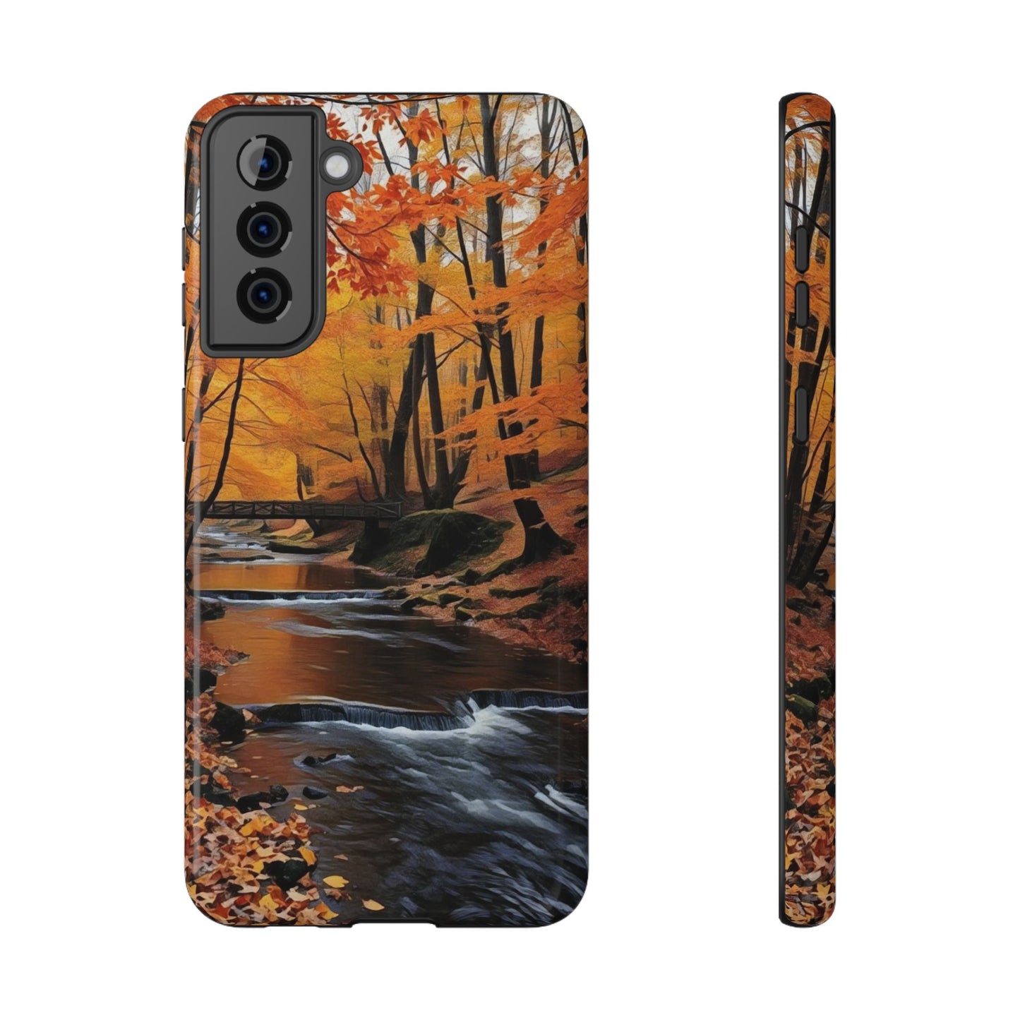 Phone Cases - Whispers of Autumn's Flow by Chaia Malana