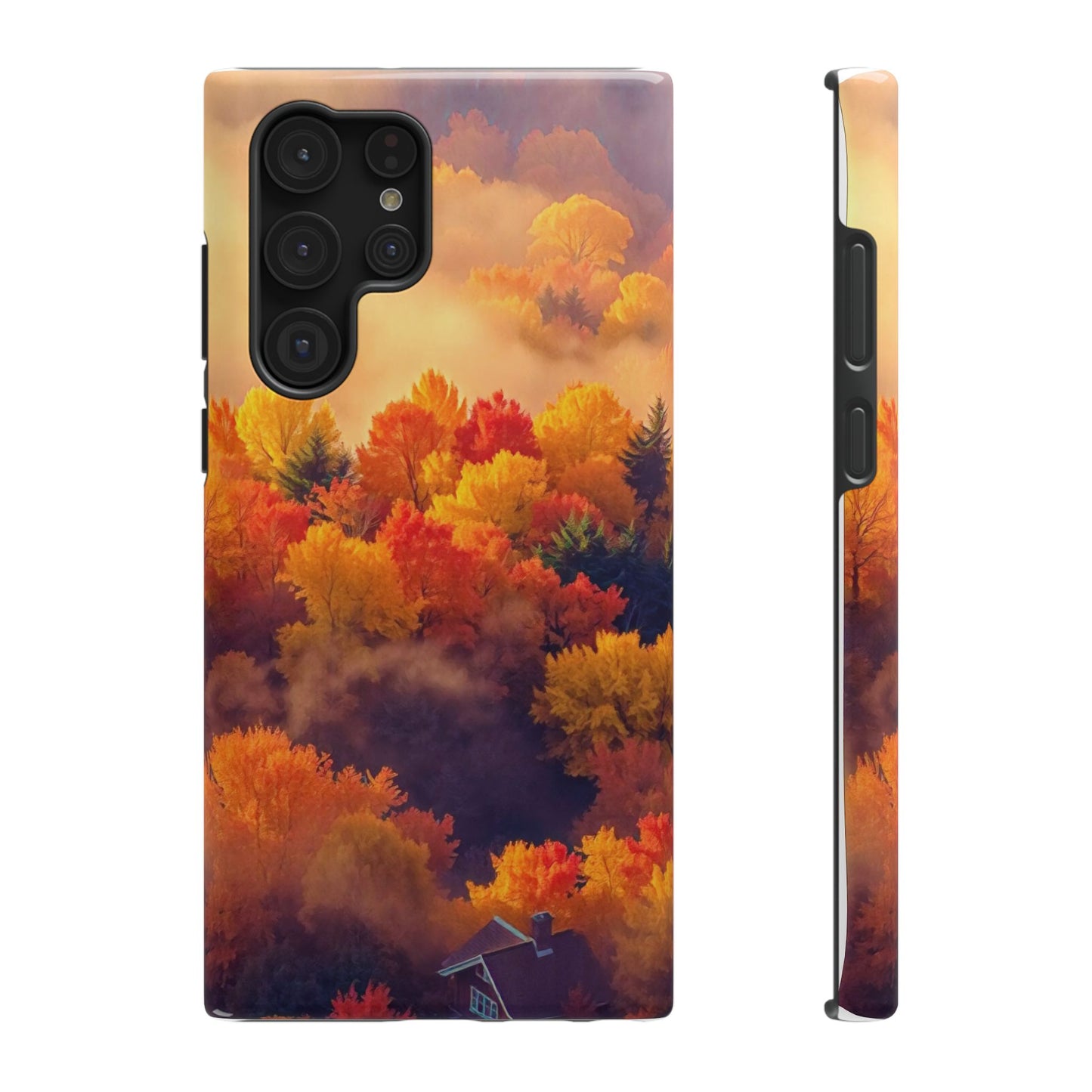 Phone Cases - Autumn Tree Landscape Scenery Impact-Resistant Cover