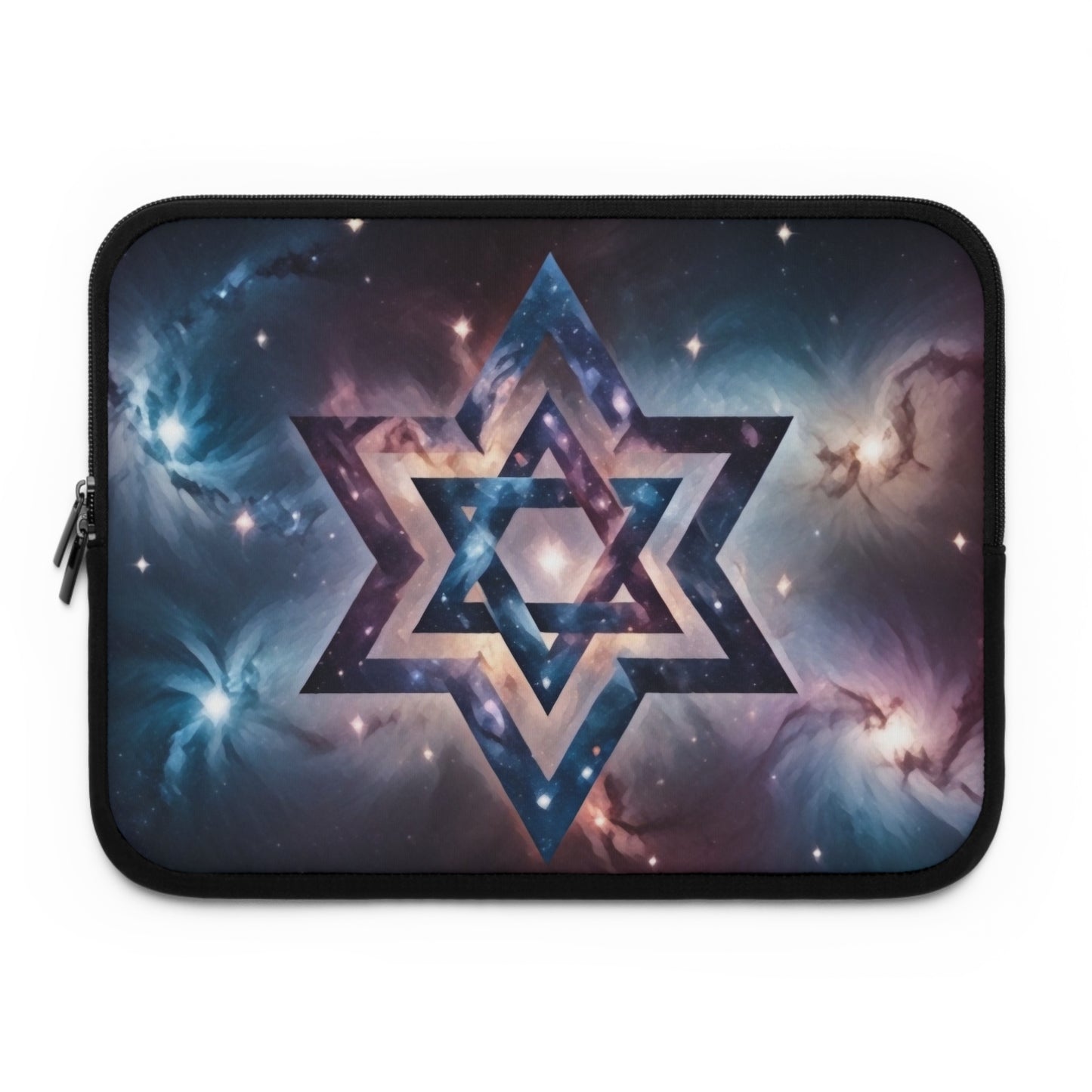 Laptop Sleeve - Galactic Star of David in the Cosmos "Cosmic Star of Unity" Chaia Malana