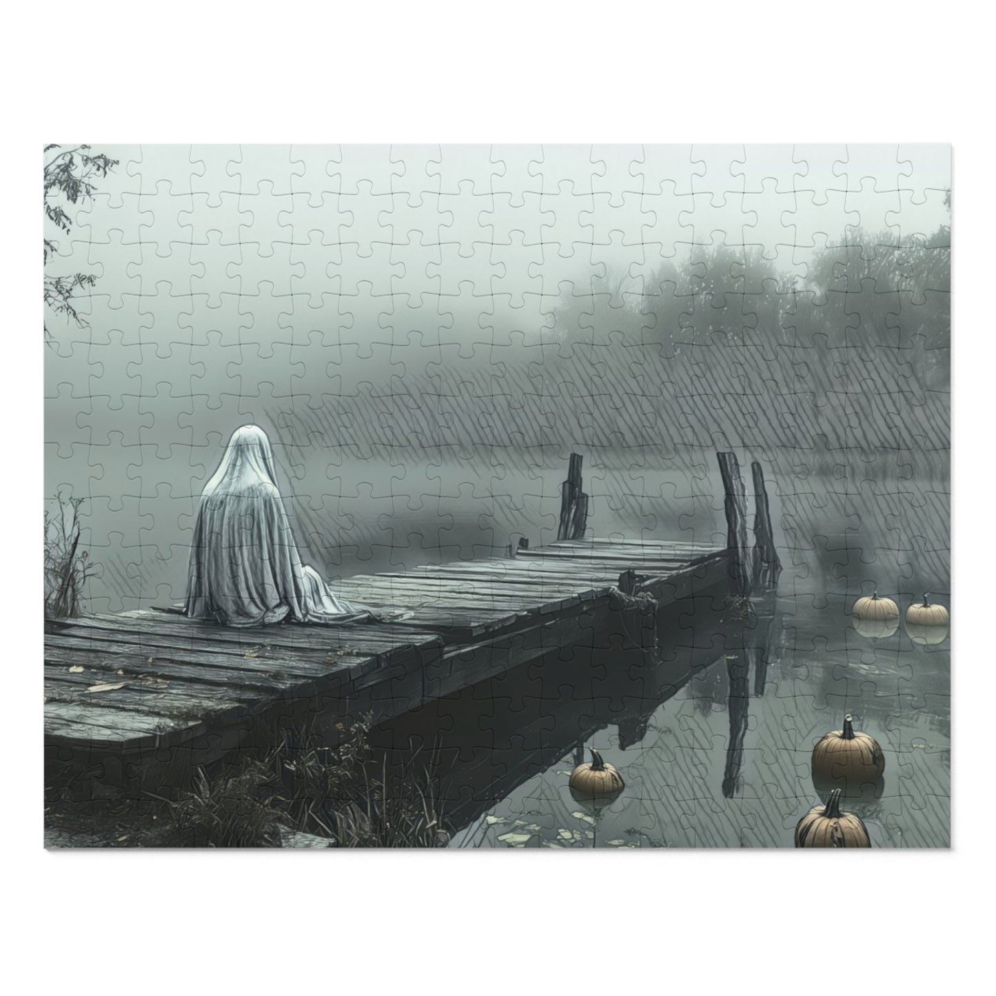 Puzzle - Whispers of the Veiled Lake Jigsaw Puzzle (1000-Piece)