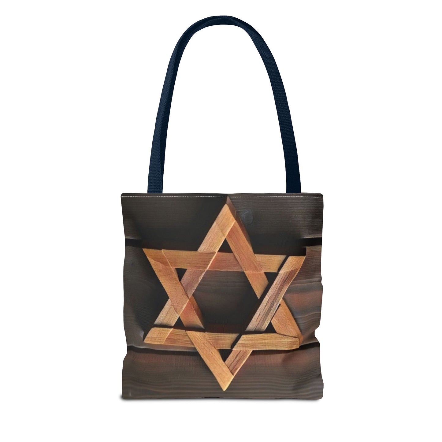 Star of David Tote Bag - Wooden Design Magen David