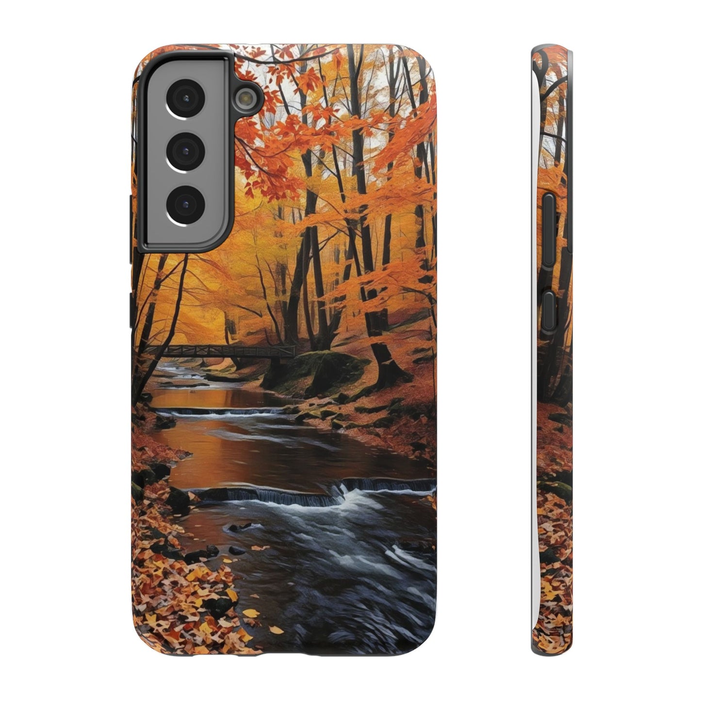 Phone Cases - Whispers of Autumn's Flow by Chaia Malana