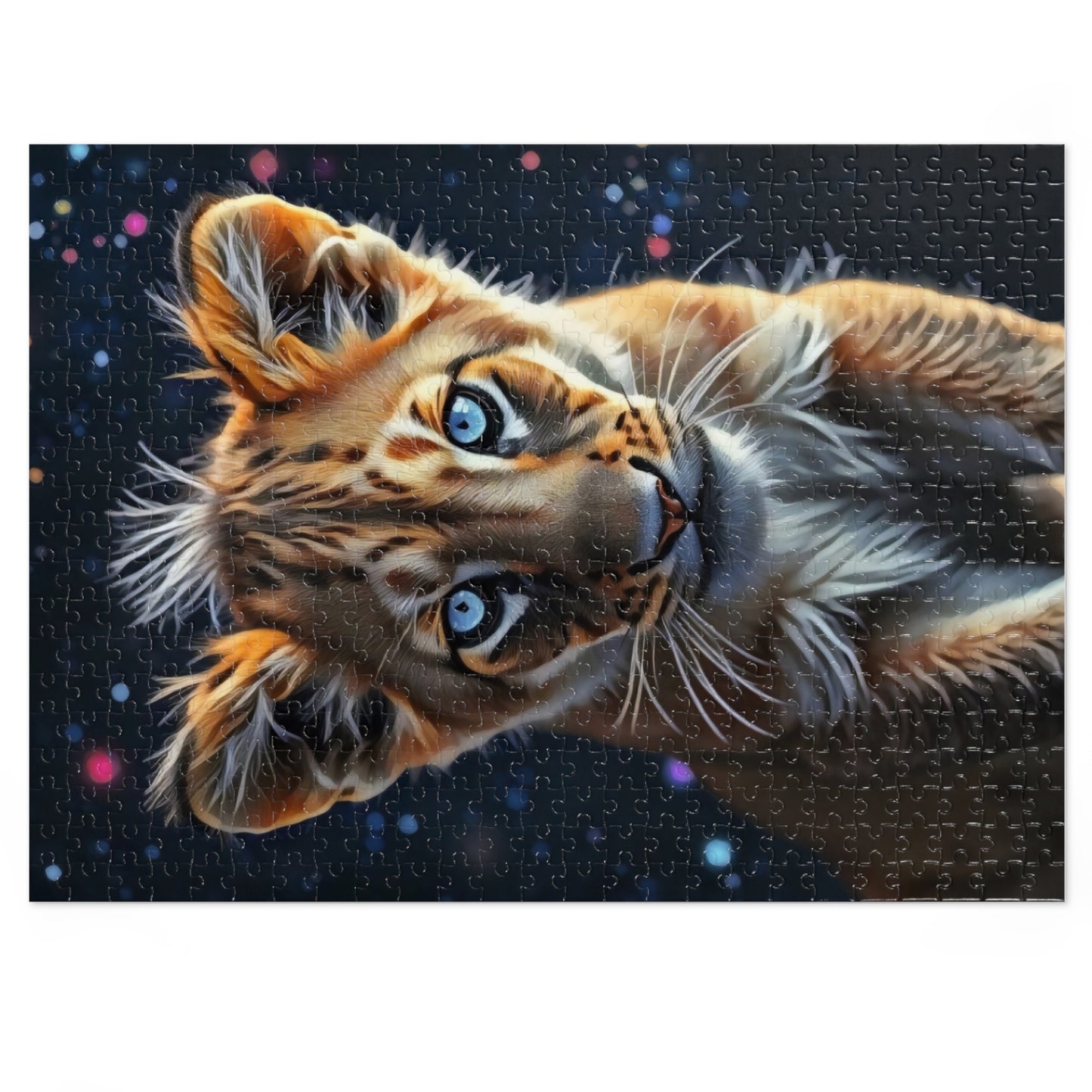 Jigsaw Puzzle - Starlit Gaze Lion Cub Art