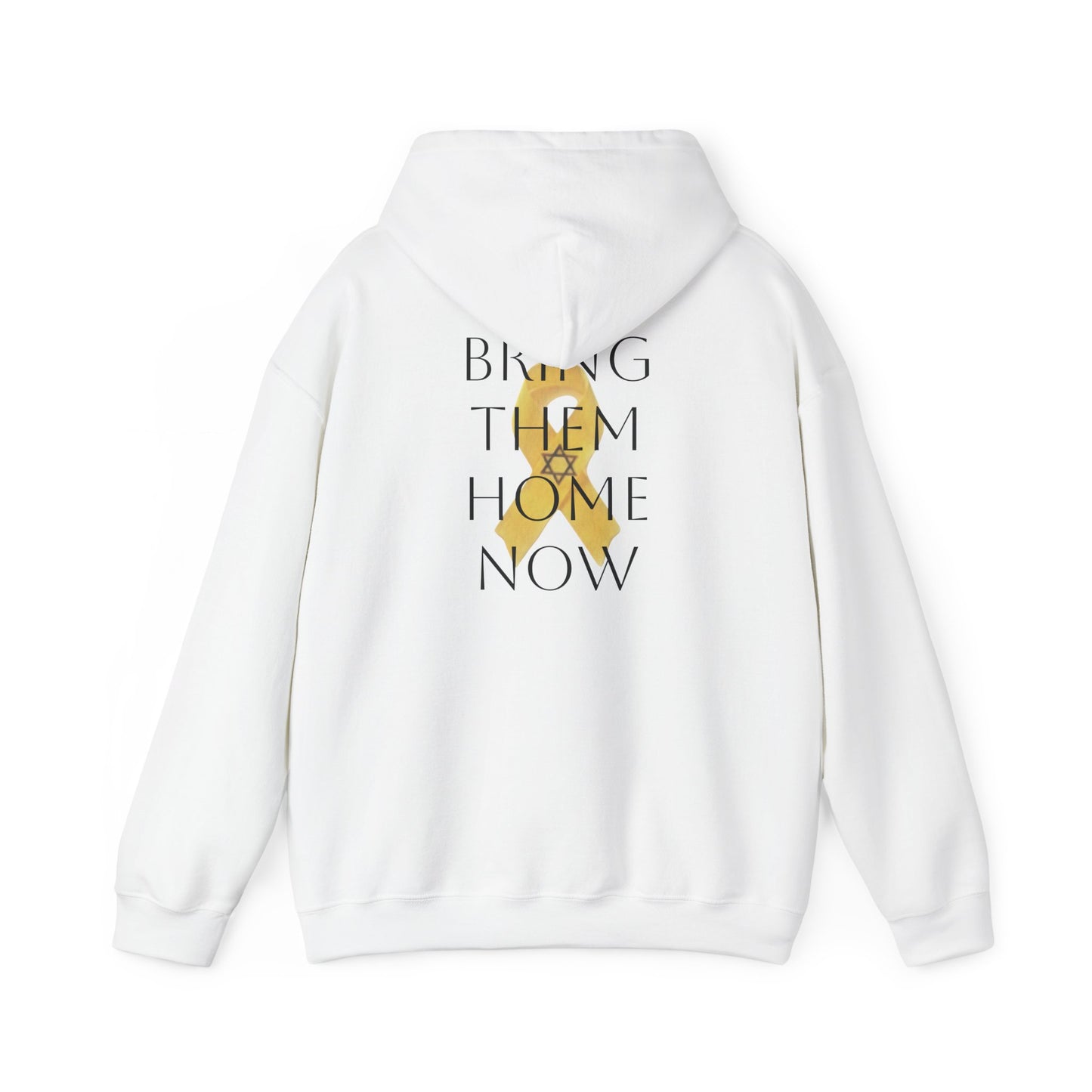 Unisex Heavy Blend™ Hooded Sweatshirt - Yellow Awareness Ribbon Bring Them Home Now