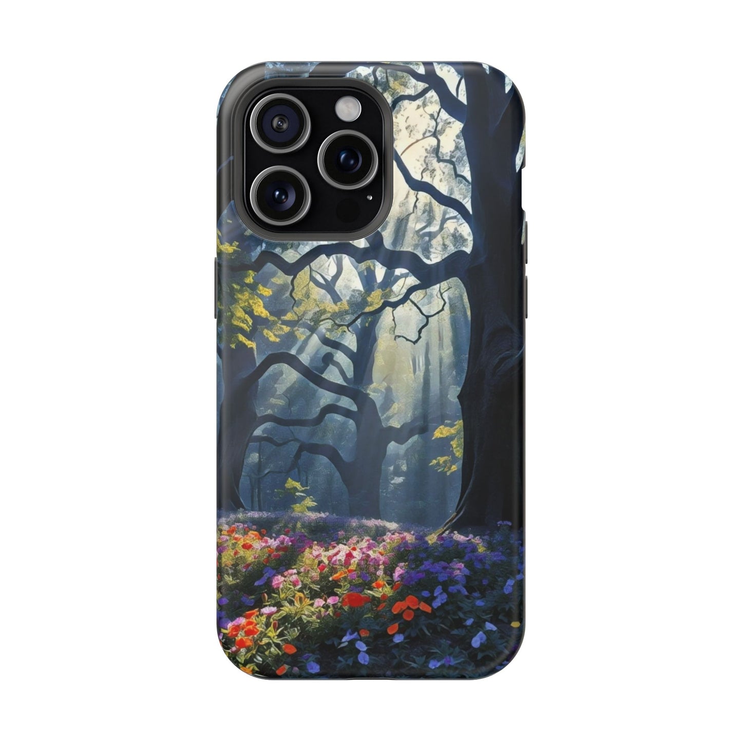 Phone Cases - Fantasy Woodland Scene Art Painting Design - "Enchanted Morning in the Woodland Grove"