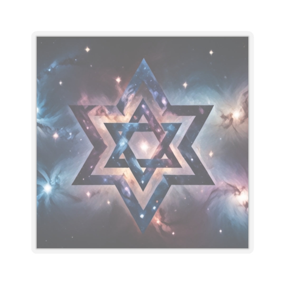 Sticker - Cosmic Star of David Art Print