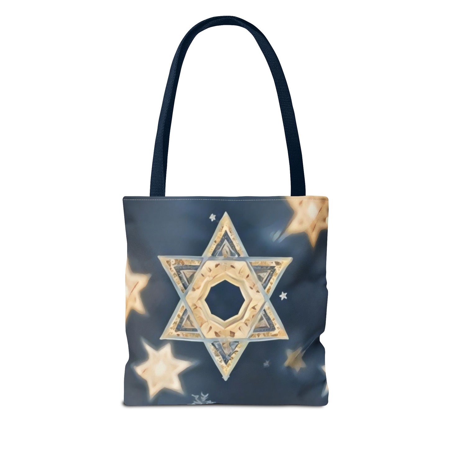 Star of David Tote Bag - Celestial Glow Design