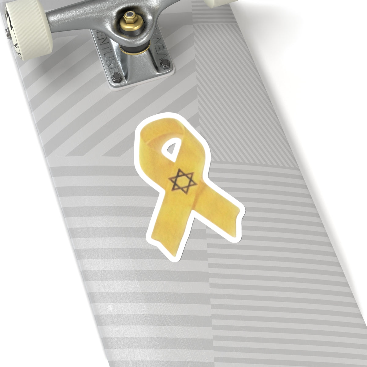 Sticker - Yellow Awareness Ribbon Colored Pencil Art Print Bring Them Home Now