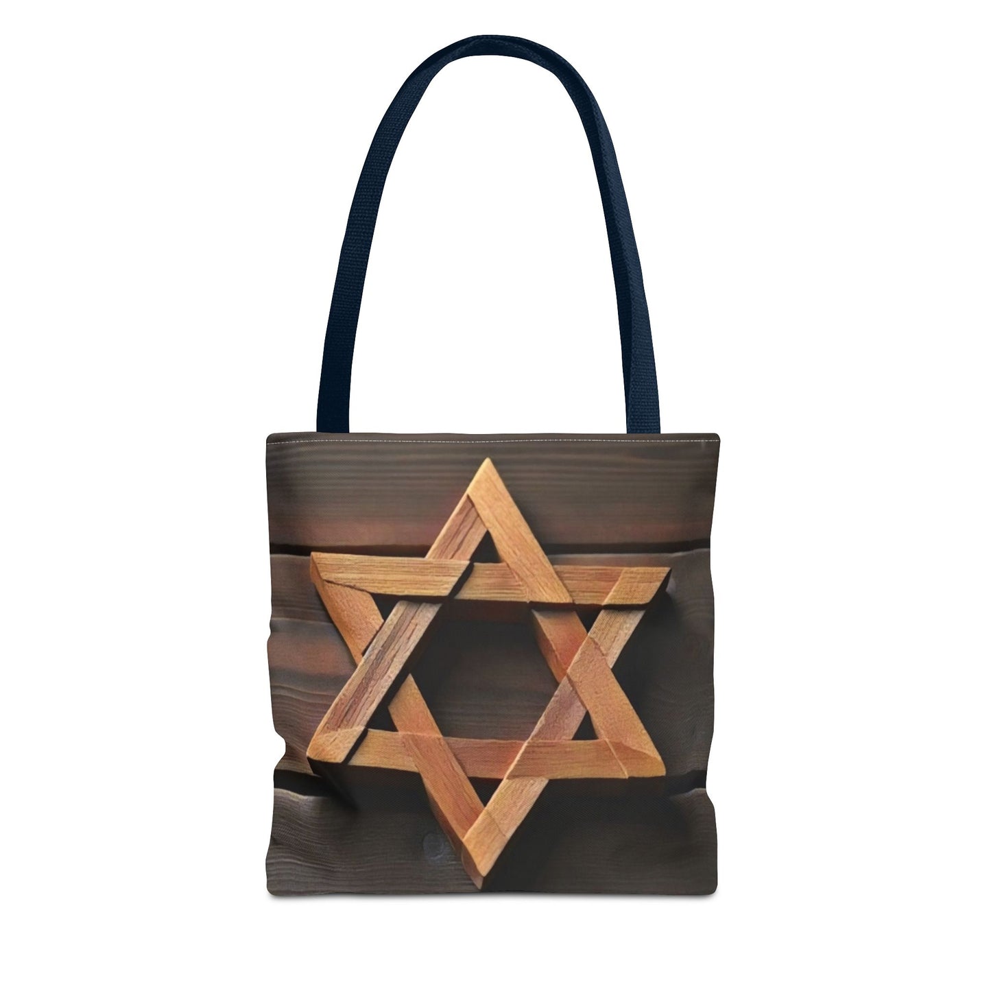 Star of David Tote Bag - Wooden Design Magen David