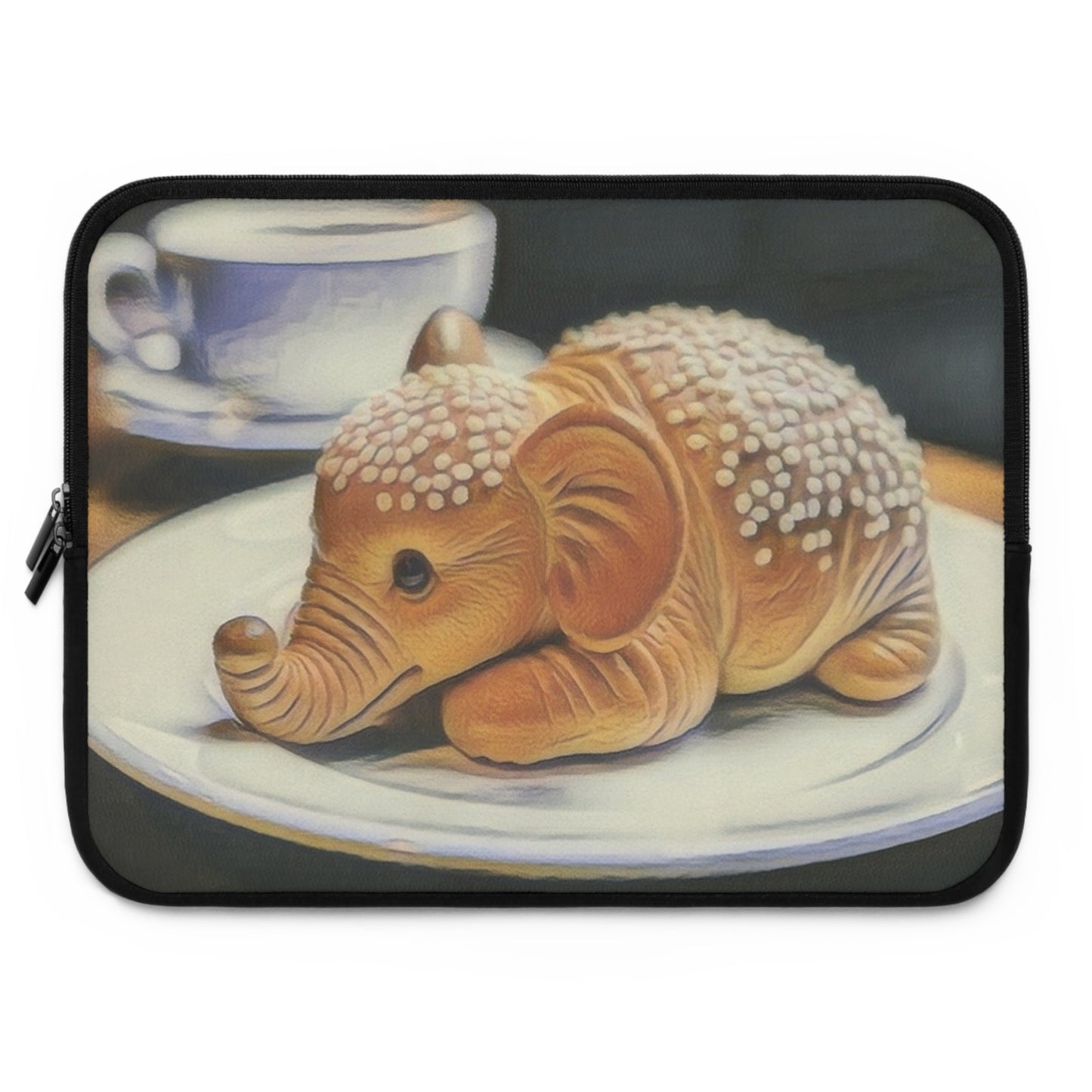 Laptop Sleeve - Elephantine Delight Colored Pencil Sketch