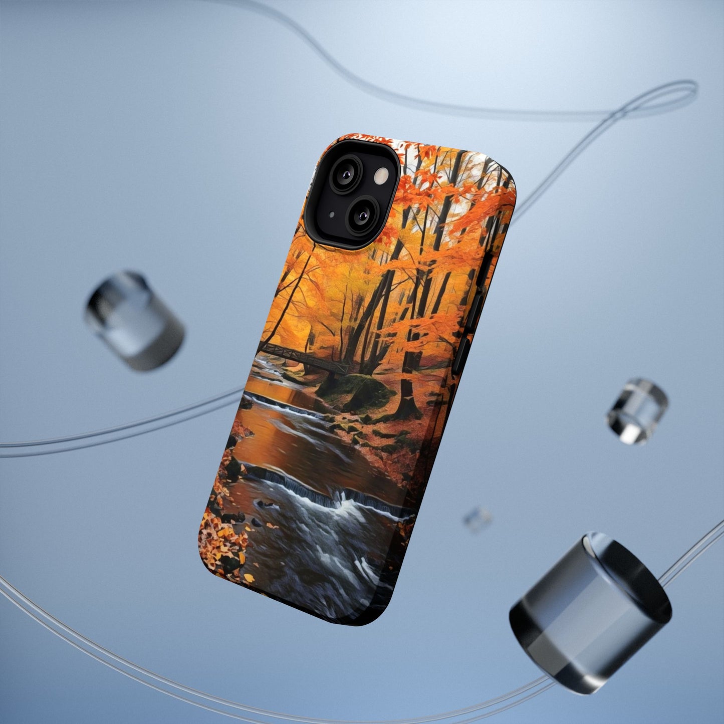 Phone Cases - Whispers of Autumn's Flow by Chaia Malana