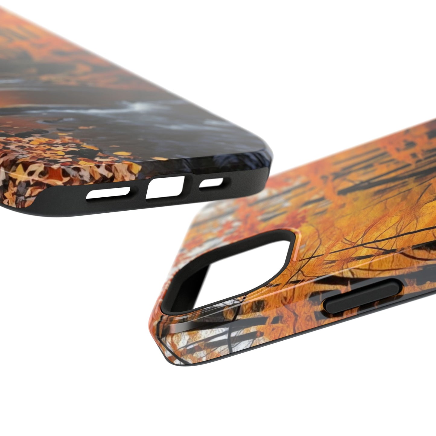 Phone Cases - Whispers of Autumn's Flow by Chaia Malana