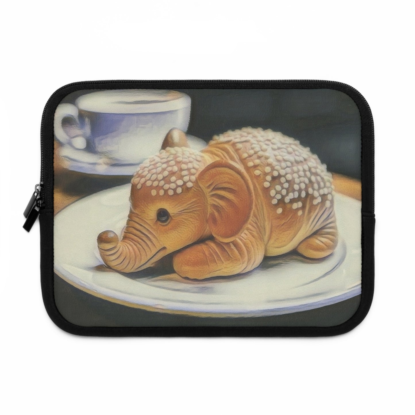 Laptop Sleeve - Elephantine Delight Colored Pencil Sketch