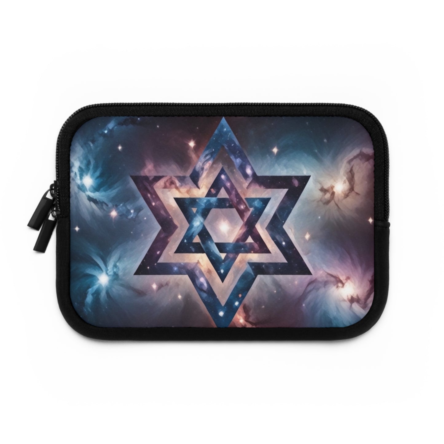 Laptop Sleeve - Galactic Star of David in the Cosmos "Cosmic Star of Unity" Chaia Malana