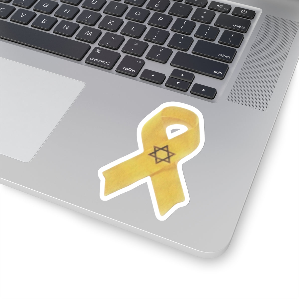 Sticker - Yellow Awareness Ribbon Colored Pencil Art Print Bring Them Home Now