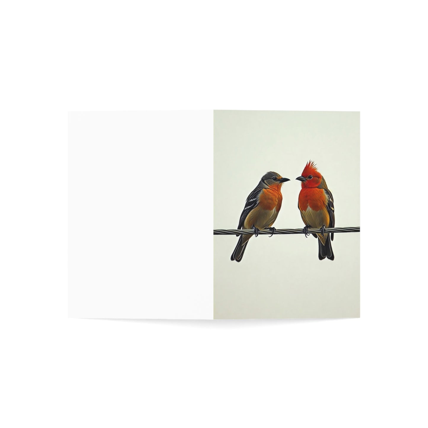 Greeting Cards - Vibrant Companions: A Study in Contrast