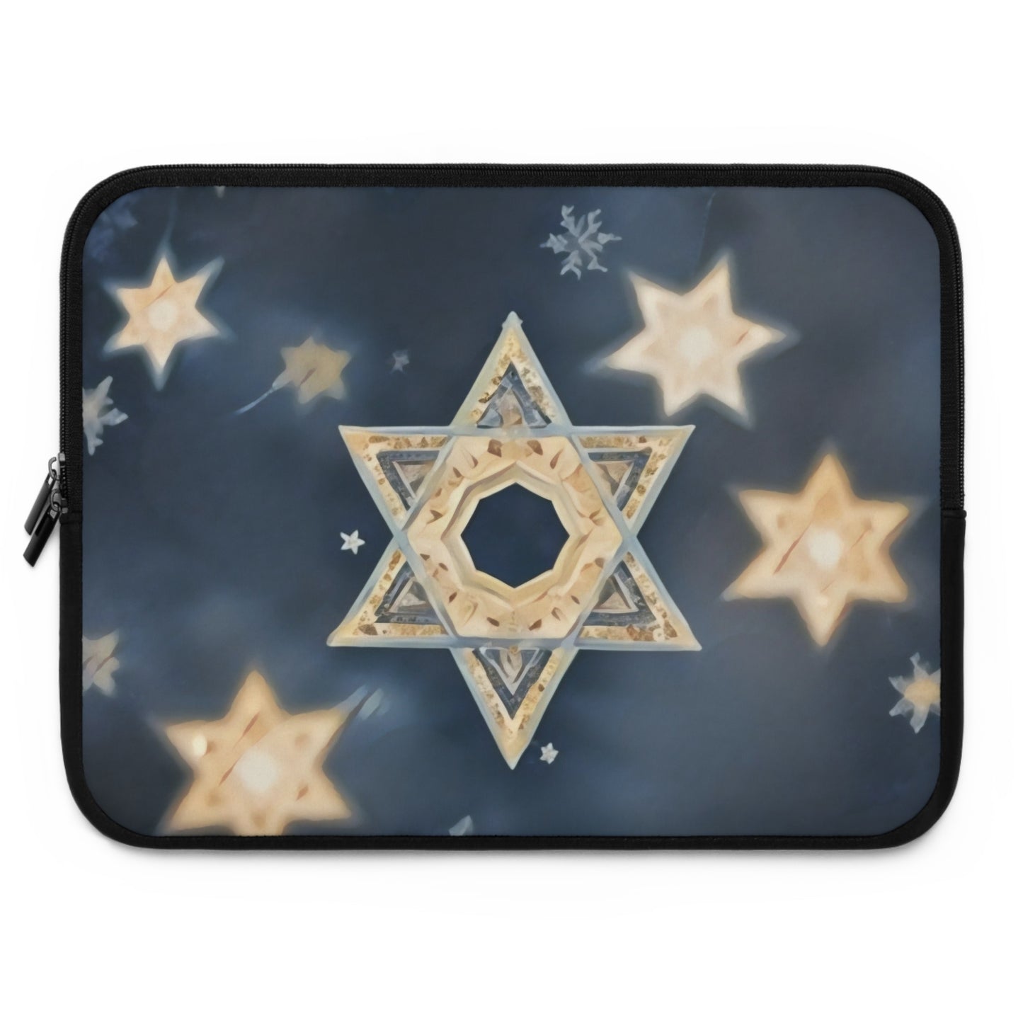 Jewish Star of David Winter Design "Celestial Glow" by Chaia Malana