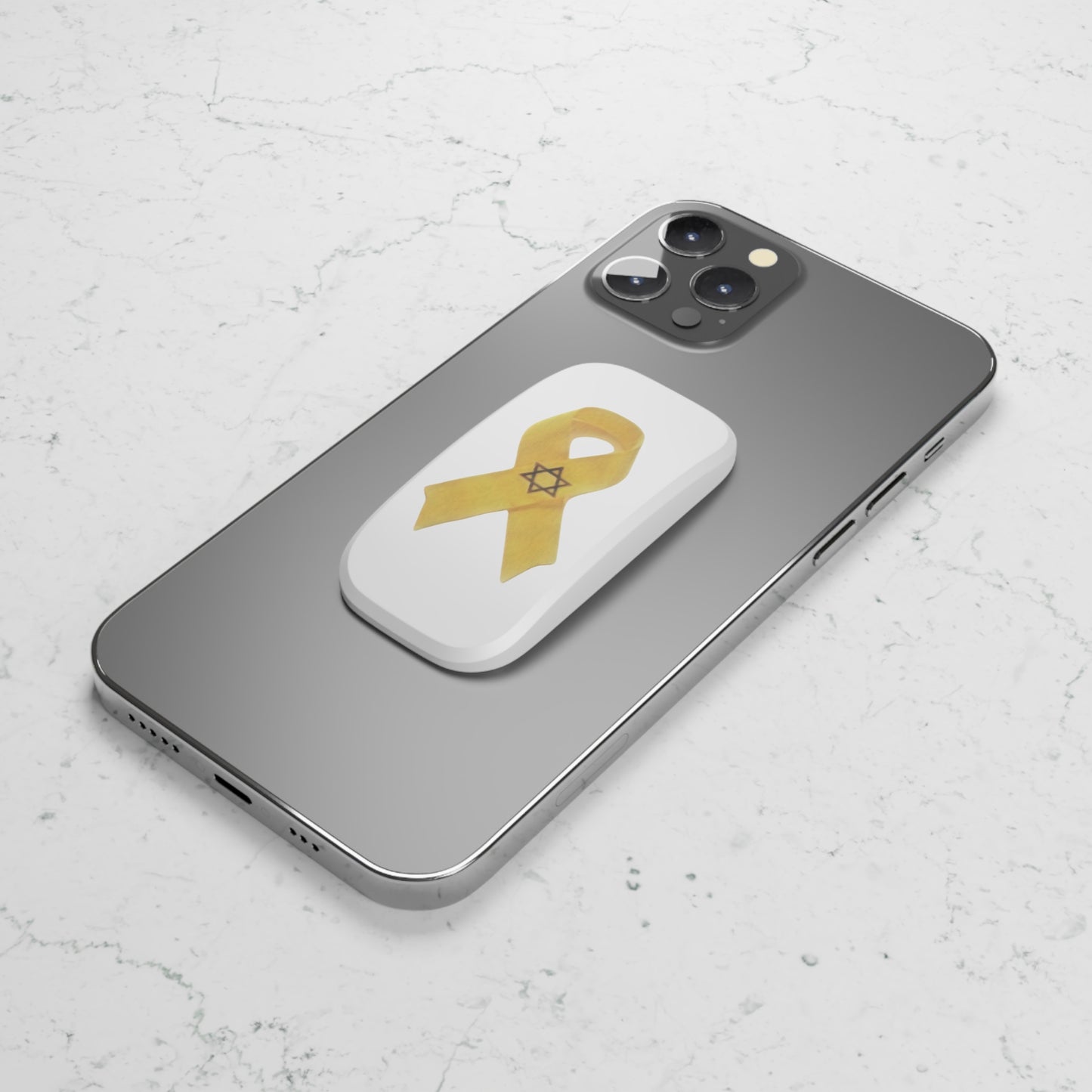 Phone Grip: Yellow Ribbon Hostage Support Design