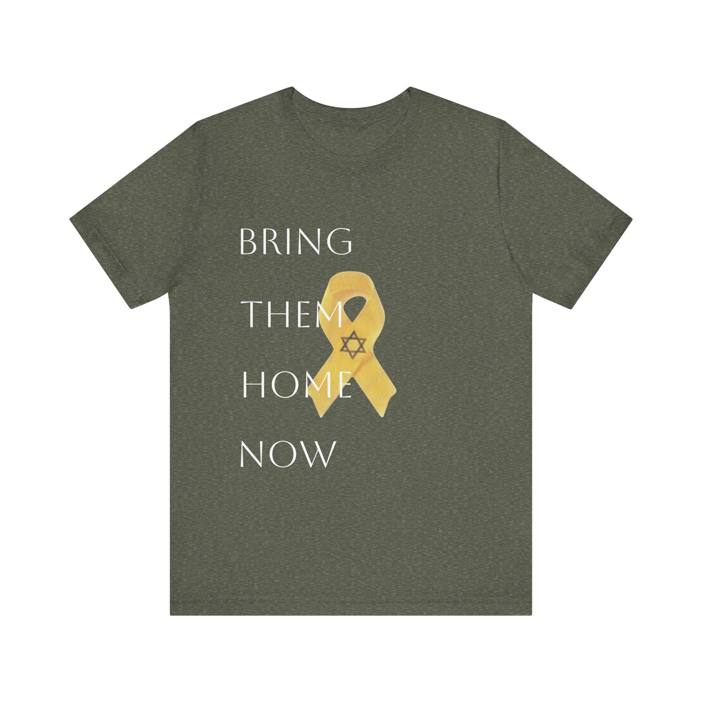 Yellow Ribbon "Bring Them Home Now" Unisex Jersey Short Sleeve Tee