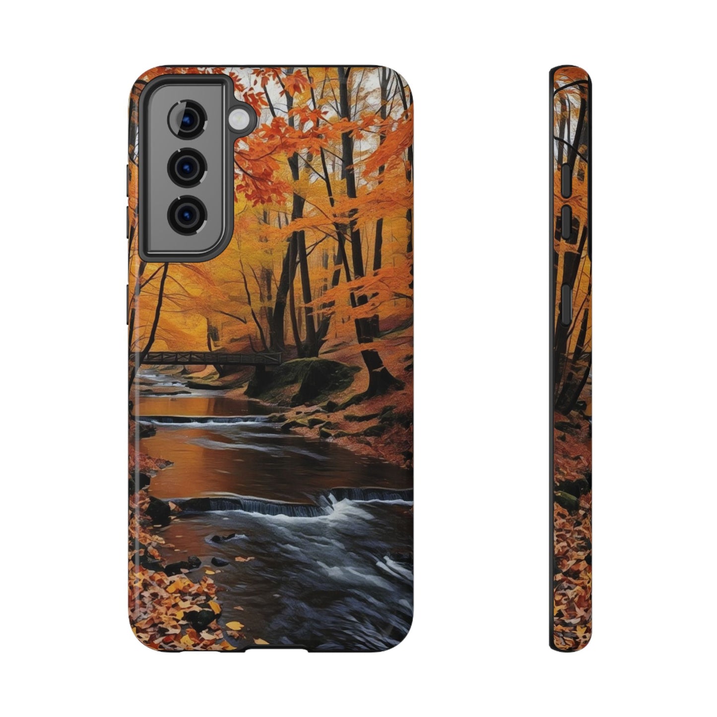 Phone Cases - Whispers of Autumn's Flow by Chaia Malana