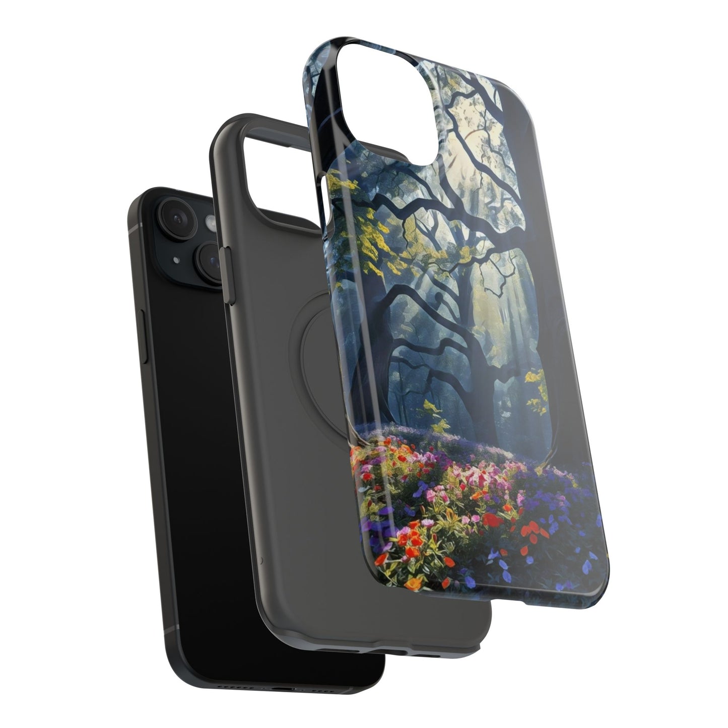 Phone Cases - Fantasy Woodland Scene Art Painting Design - "Enchanted Morning in the Woodland Grove"