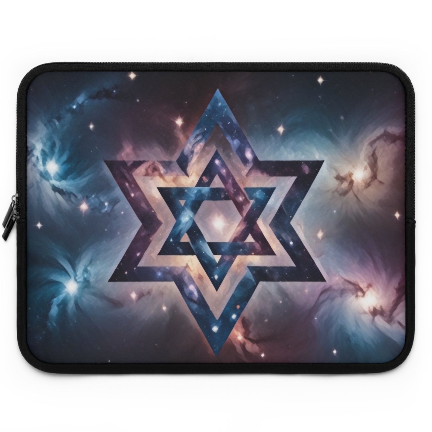 Laptop Sleeve - Galactic Star of David in the Cosmos "Cosmic Star of Unity" Chaia Malana