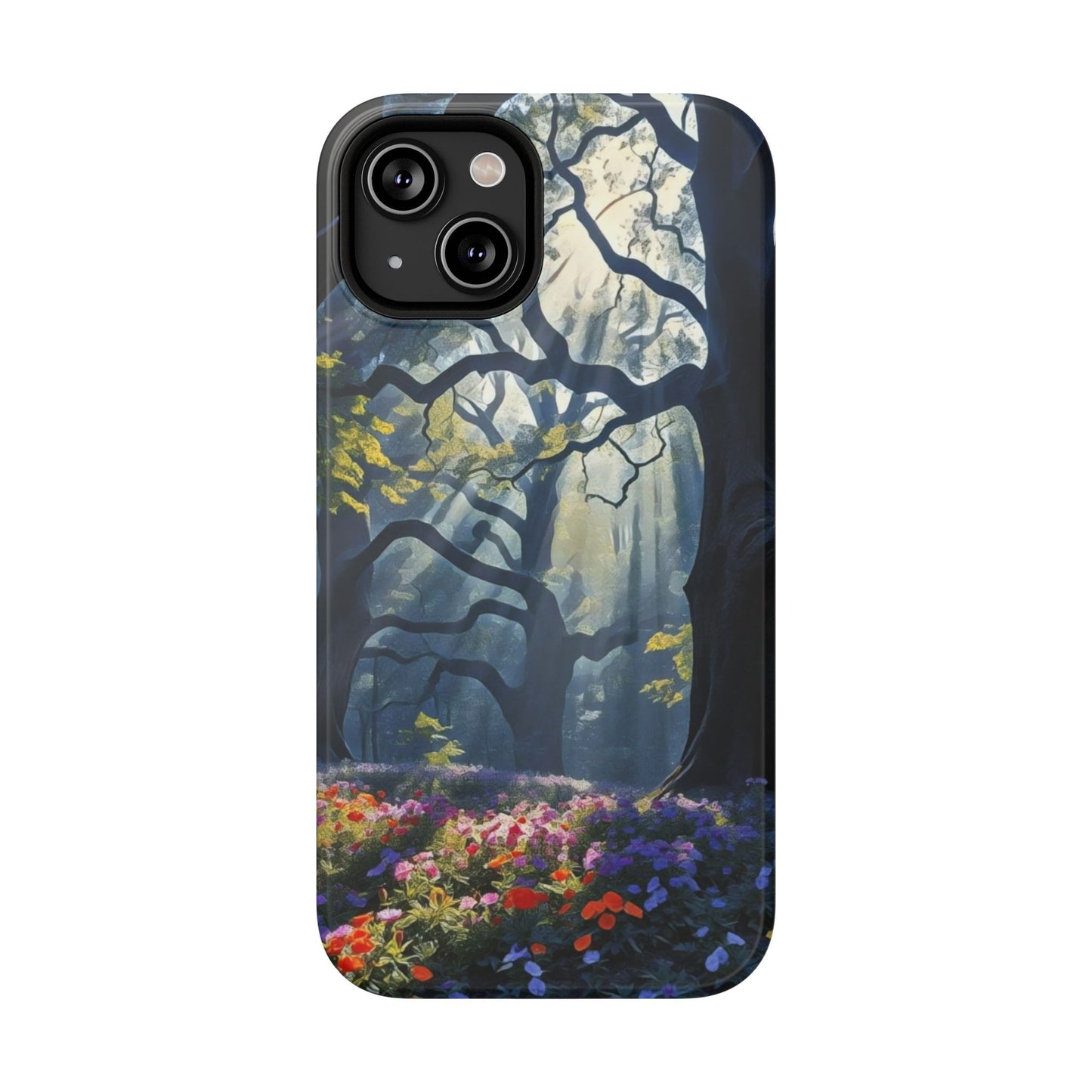 Phone Cases - Fantasy Woodland Scene Art Painting Design - "Enchanted Morning in the Woodland Grove"