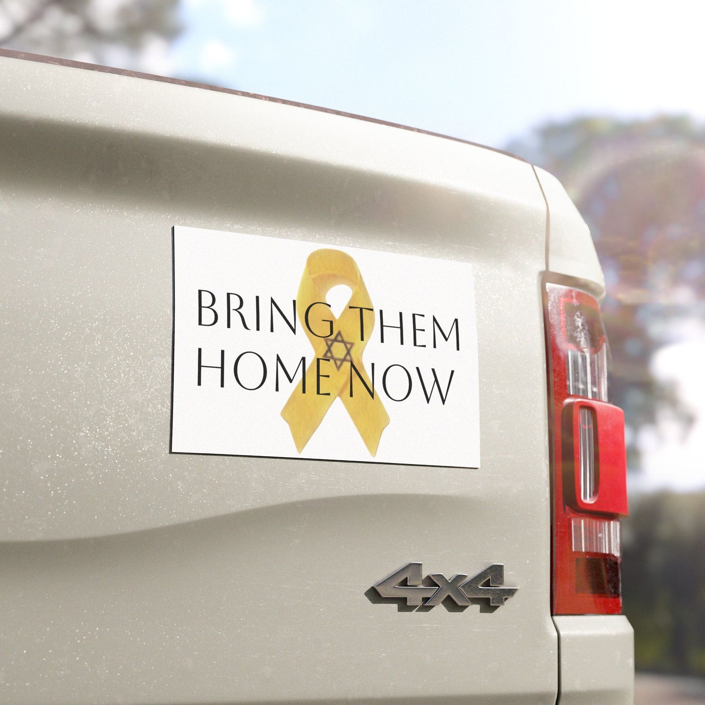 Car Magnets, Yellow Ribbon Bring Them Home Now "Unbroken Hope" Chaia Malana