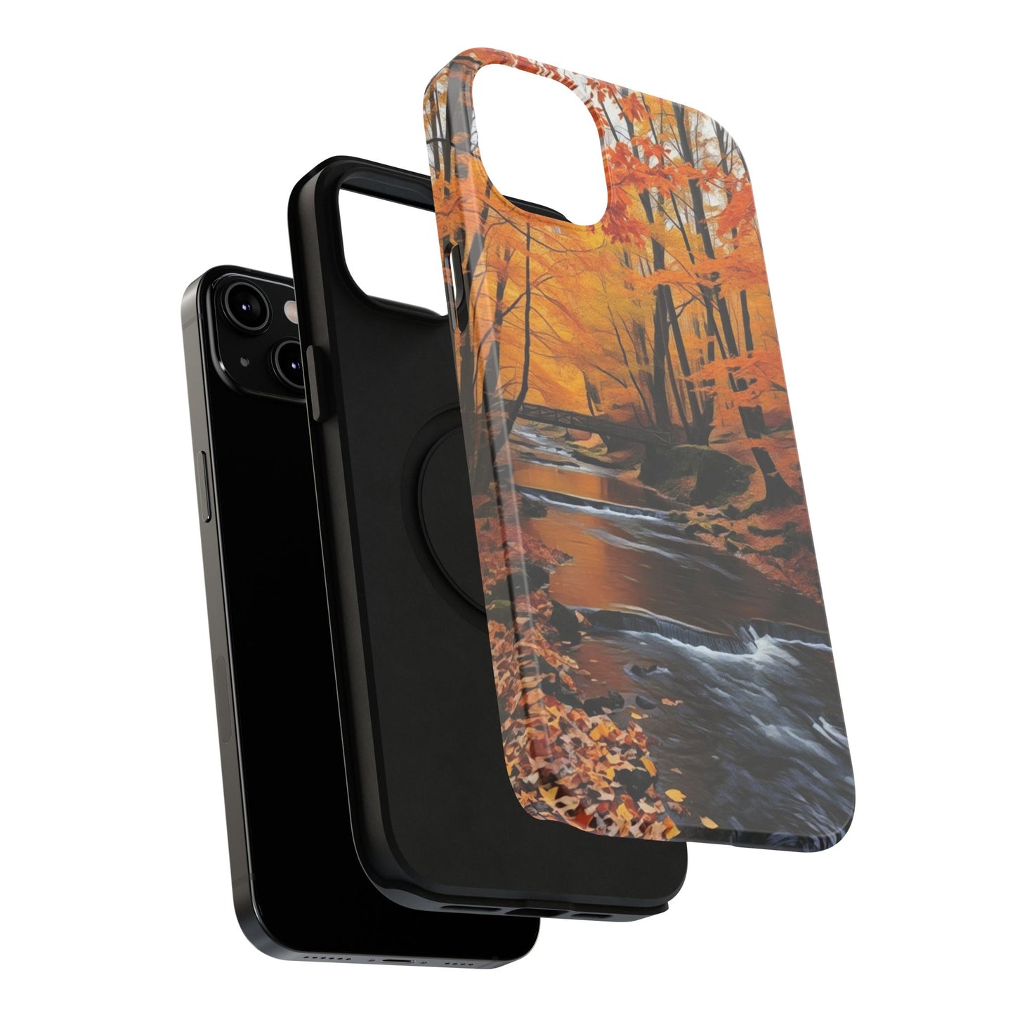 Phone Cases - Whispers of Autumn's Flow by Chaia Malana