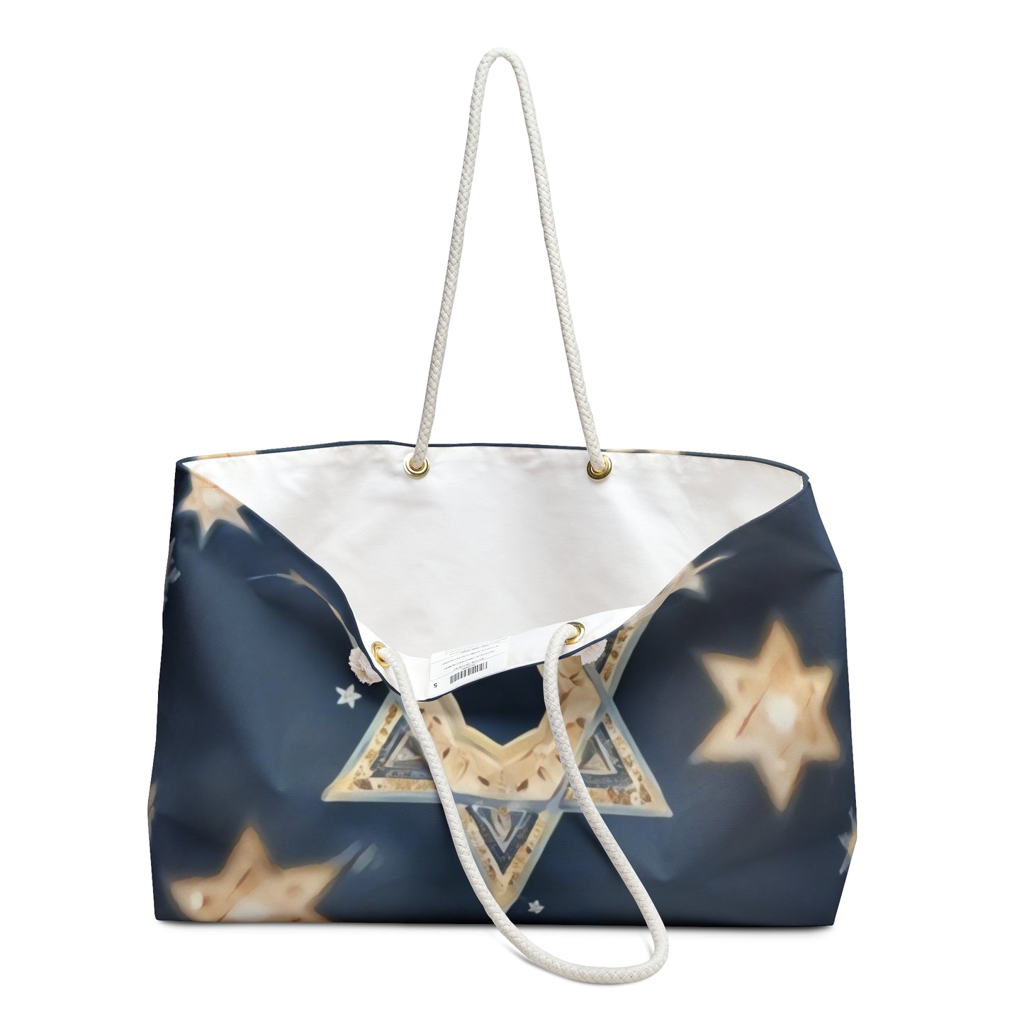 Weekender Bag - Jewish Star of David Winter Design "Celestial Glow"