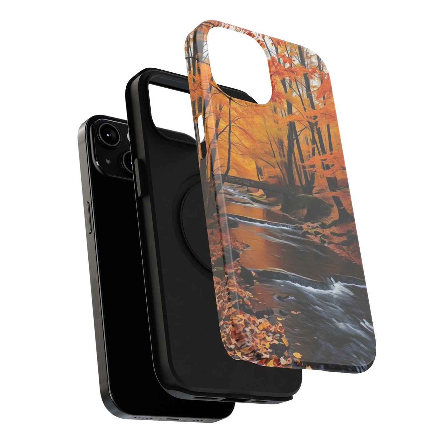 Phone Cases - Whispers of Autumn's Flow by Chaia Malana