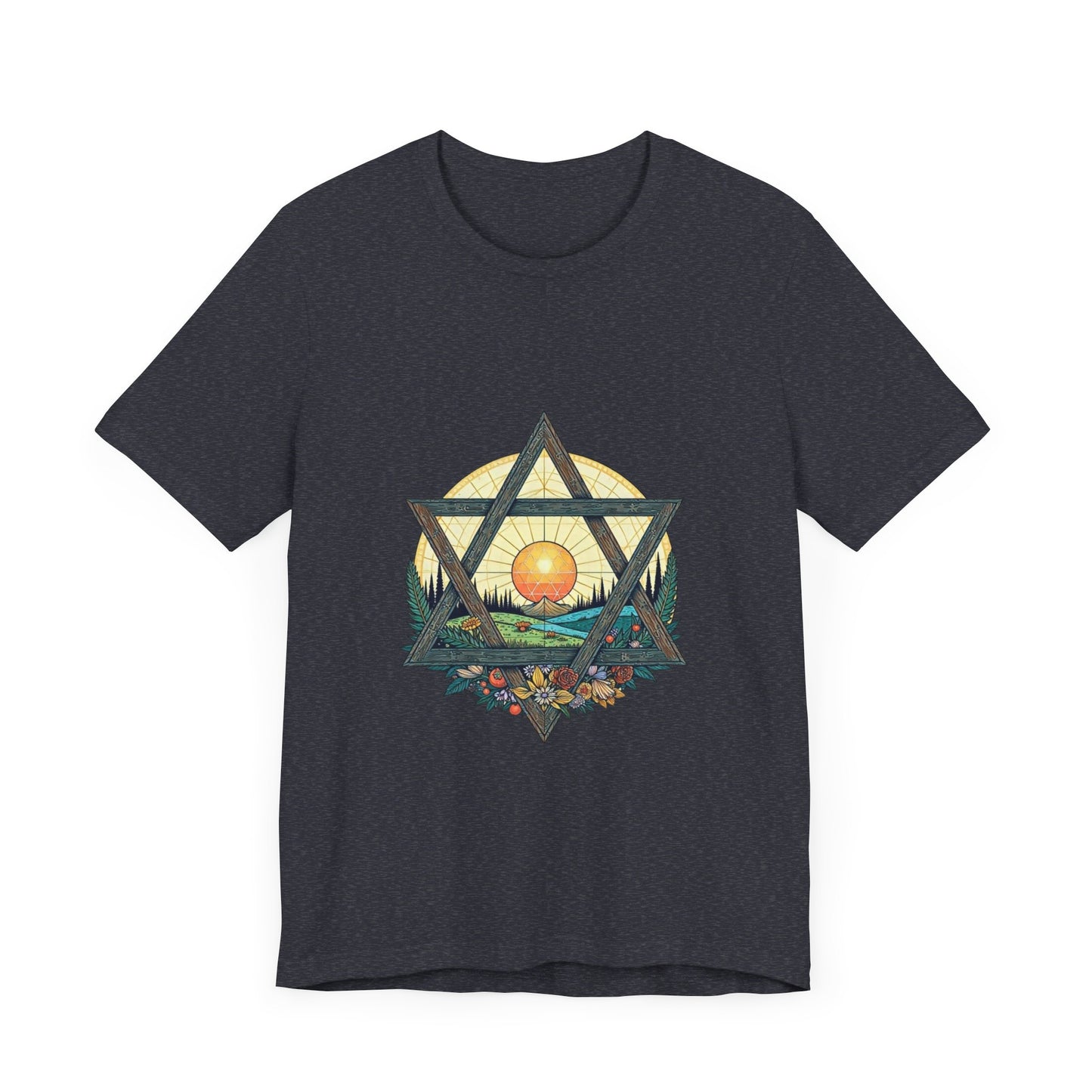 Star of David Nature Landscape Tee Shirt