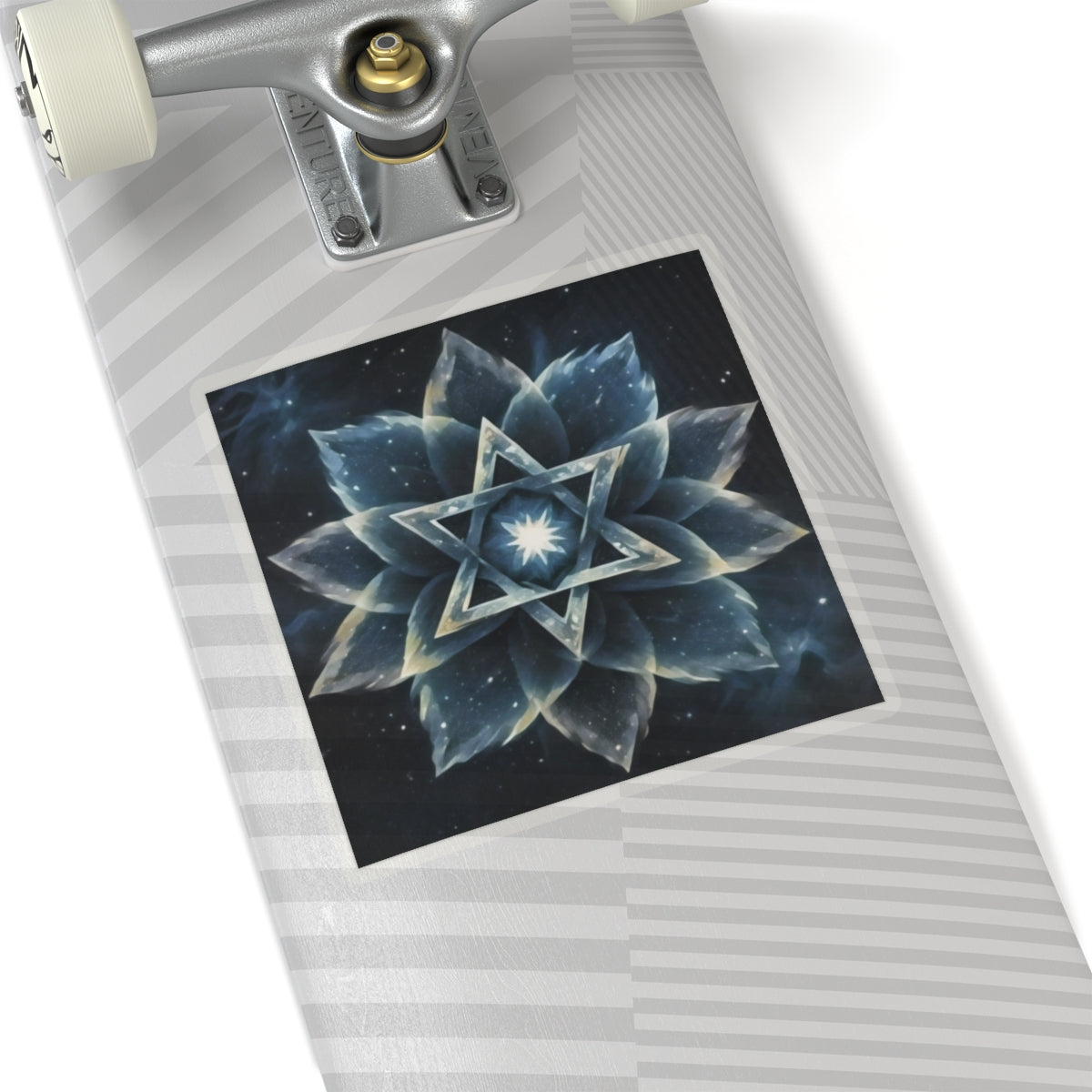 Sticker - "Cosmic Bloom" Star of David Full Art Print