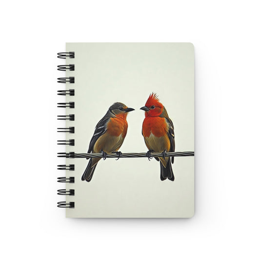 Spiral Bound Journal - Two Birds on a Wire Art Print