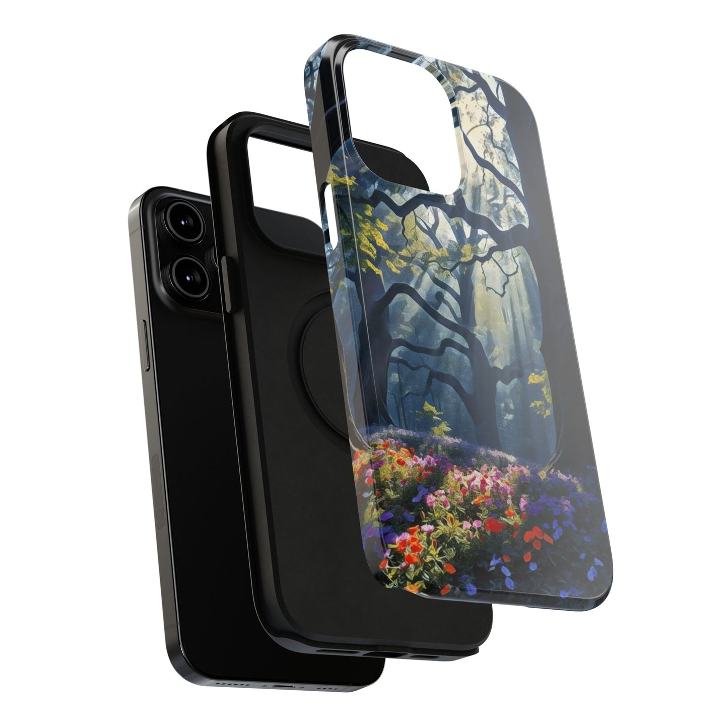 Phone Cases - Fantasy Woodland Scene Art Painting Design - "Enchanted Morning in the Woodland Grove"