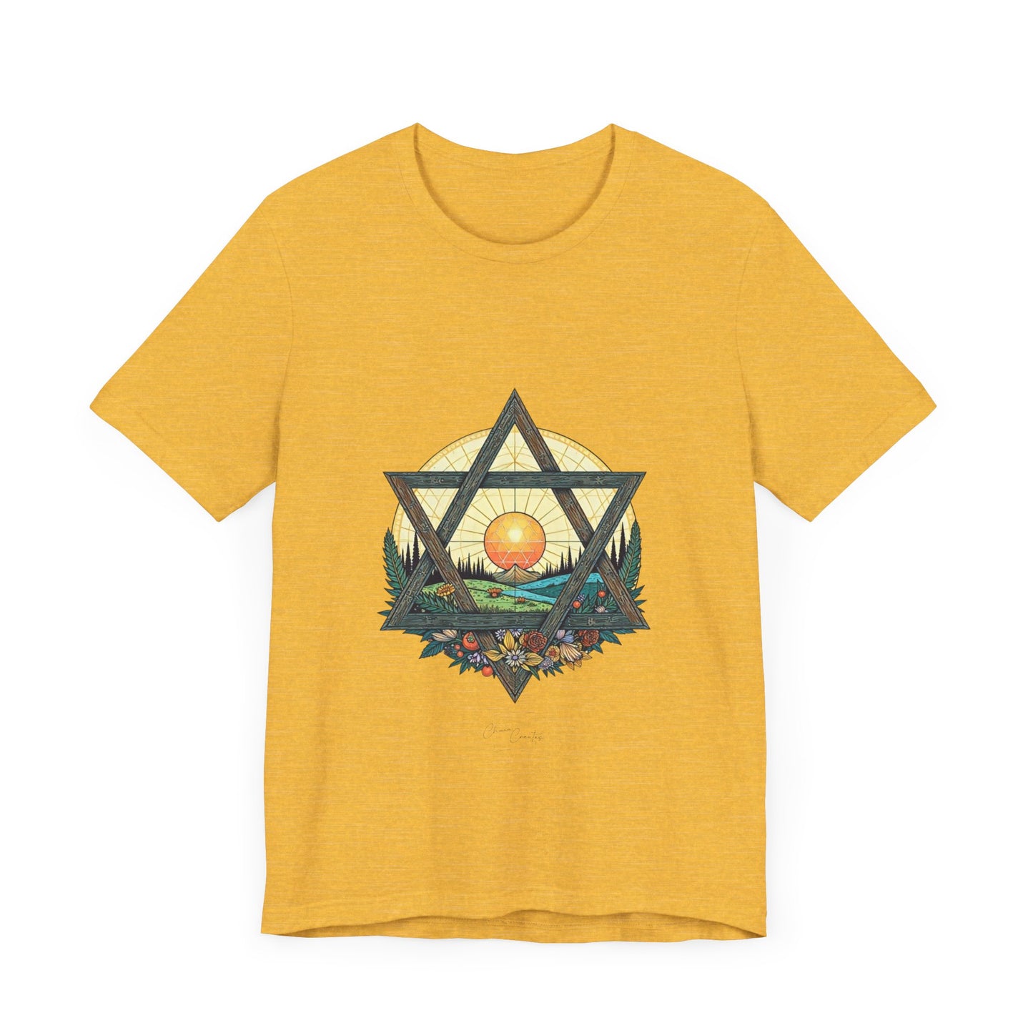 Star of David Nature Landscape Tee Shirt