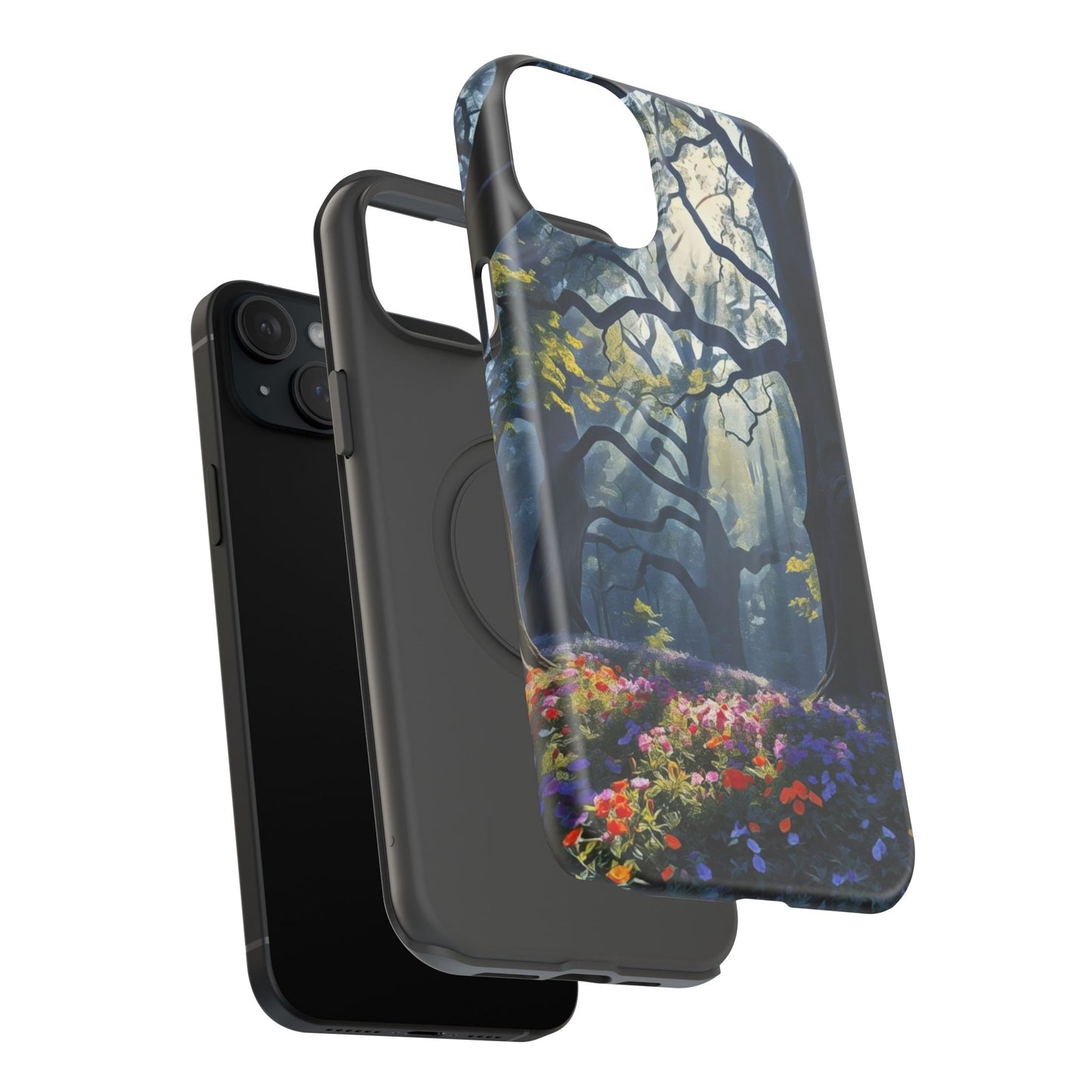 Phone Cases - Fantasy Woodland Scene Art Painting Design - "Enchanted Morning in the Woodland Grove"