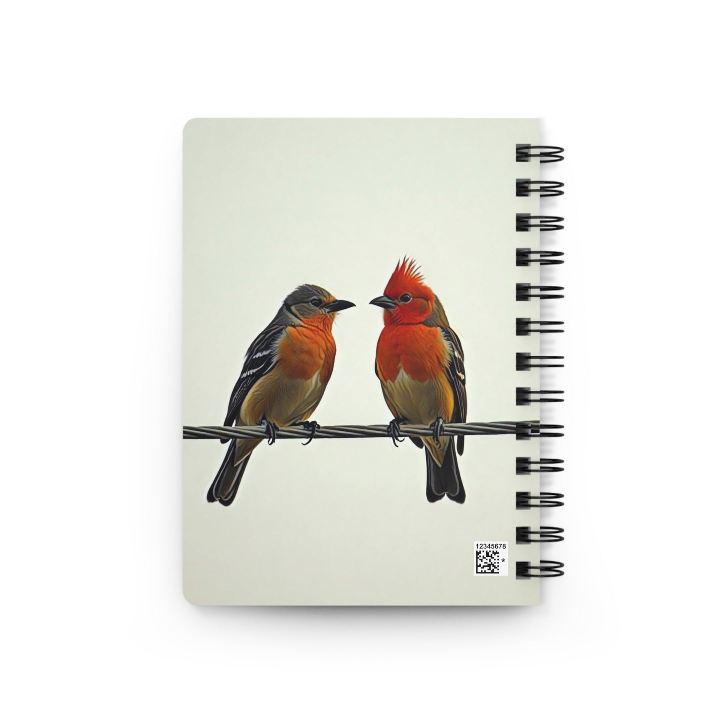 Spiral Bound Journal - Two Birds on a Wire Art Print