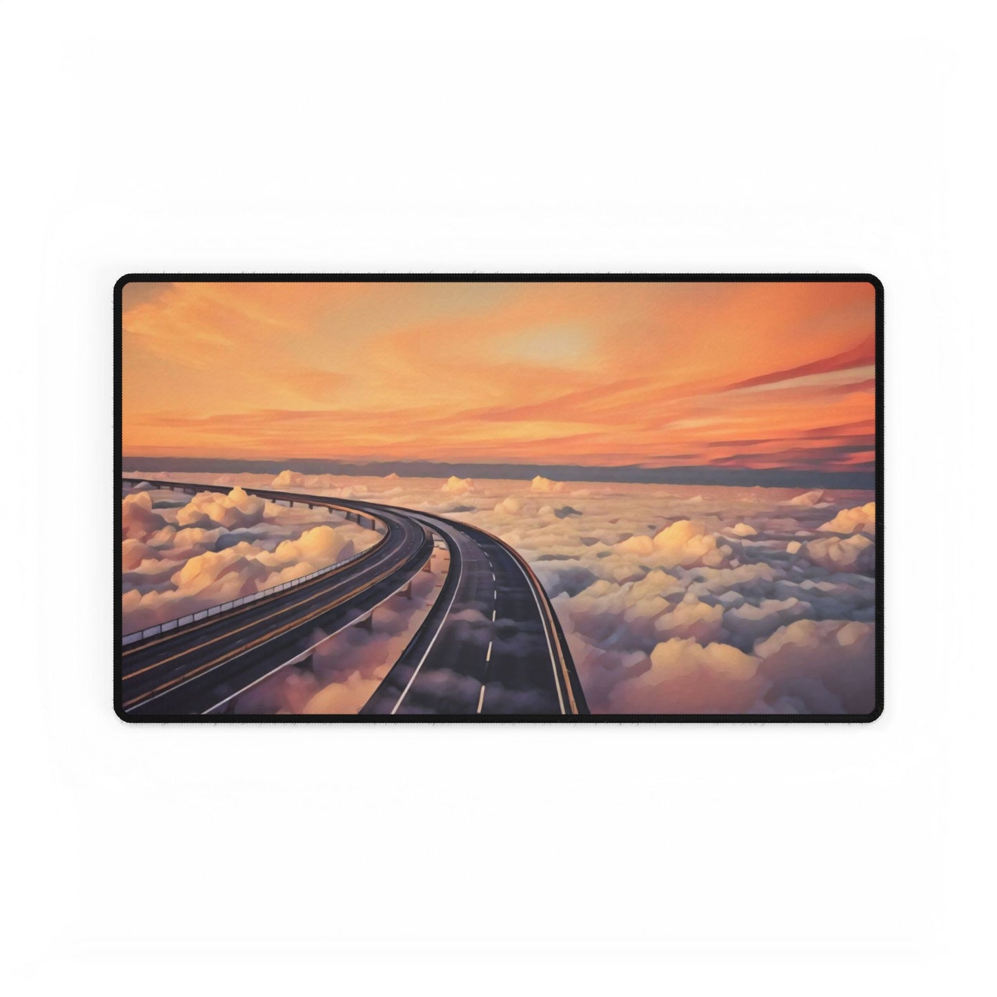 Desk Mats - Pathway to the Heavens Ethereal Sky Clouds Sunset Artwork\