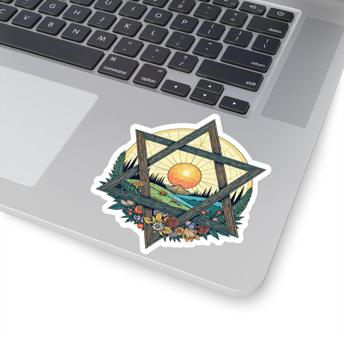 Sticker - Landscape Star of David Sticker