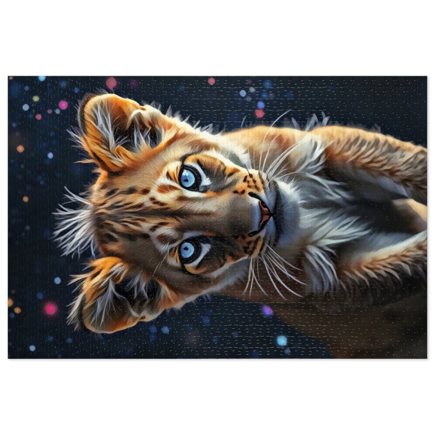 Jigsaw Puzzle - Starlit Gaze Lion Cub Art