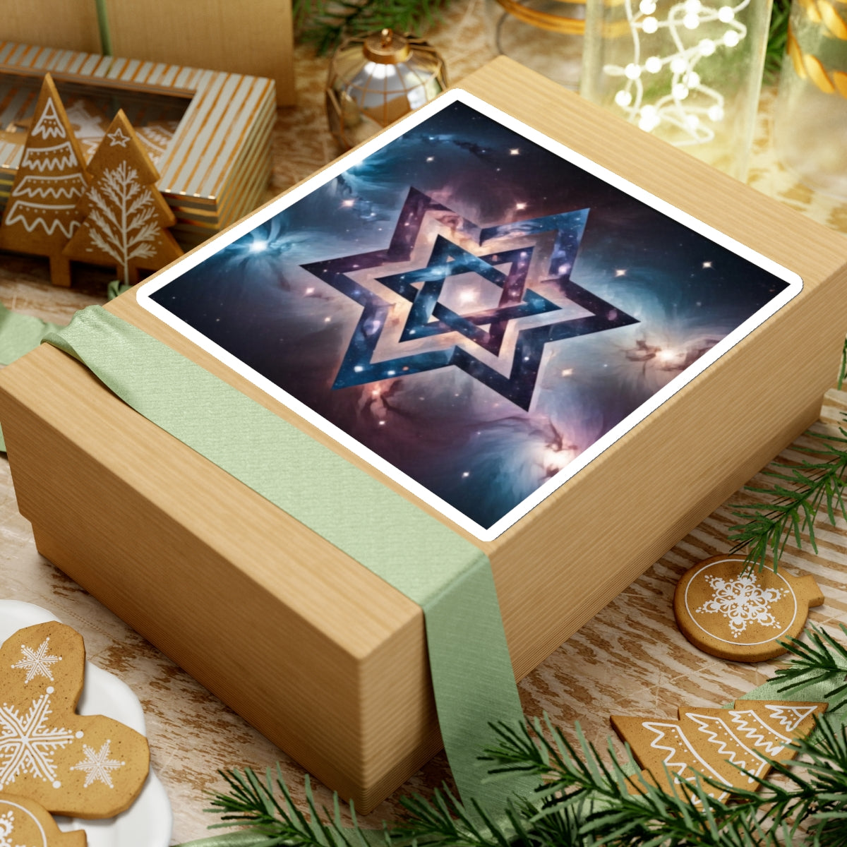 Sticker - Cosmic Star of David Art Print