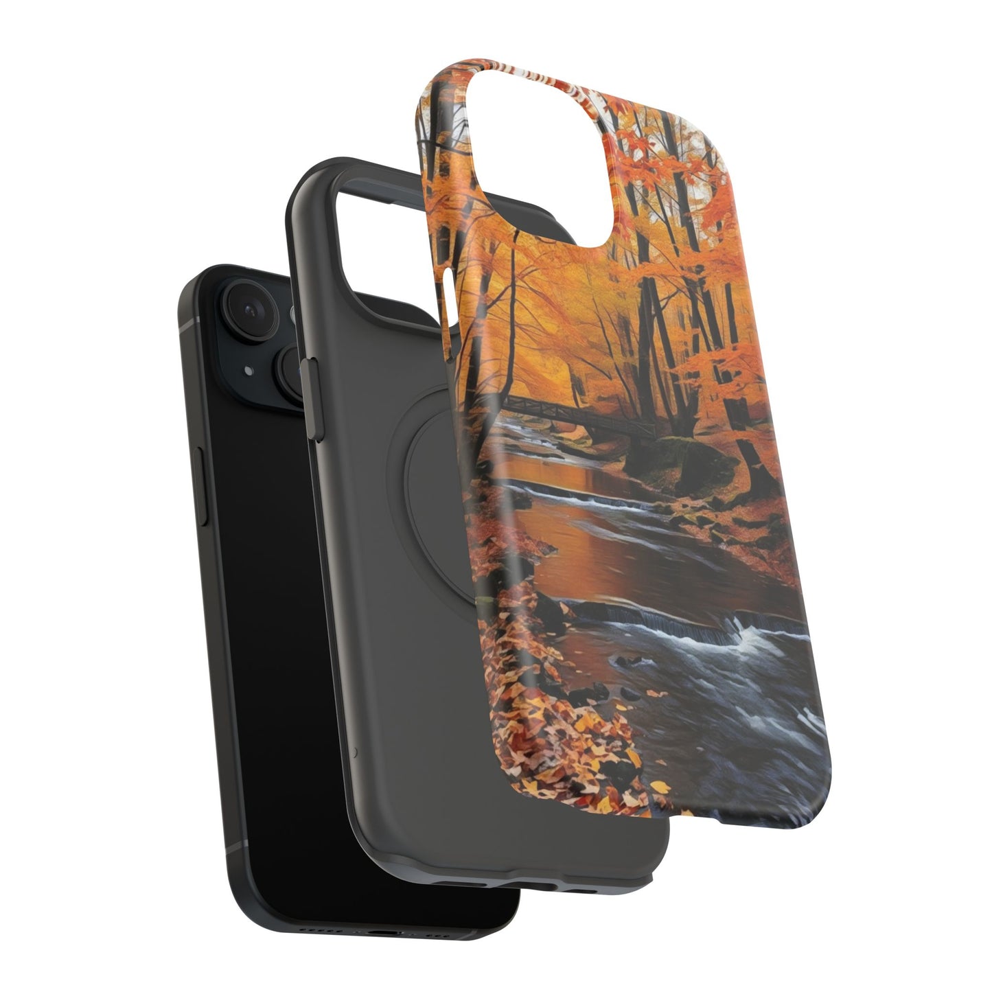 Phone Cases - Whispers of Autumn's Flow by Chaia Malana