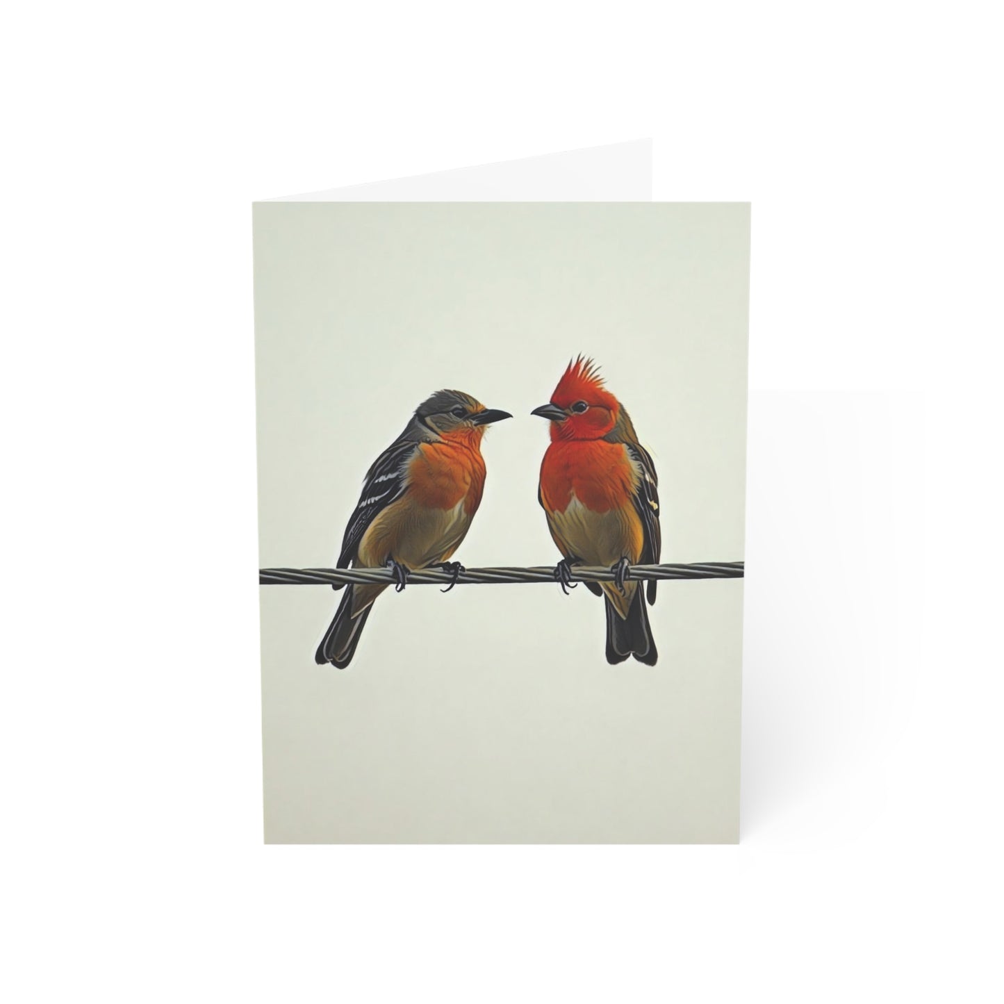 Greeting Cards - Vibrant Companions: A Study in Contrast