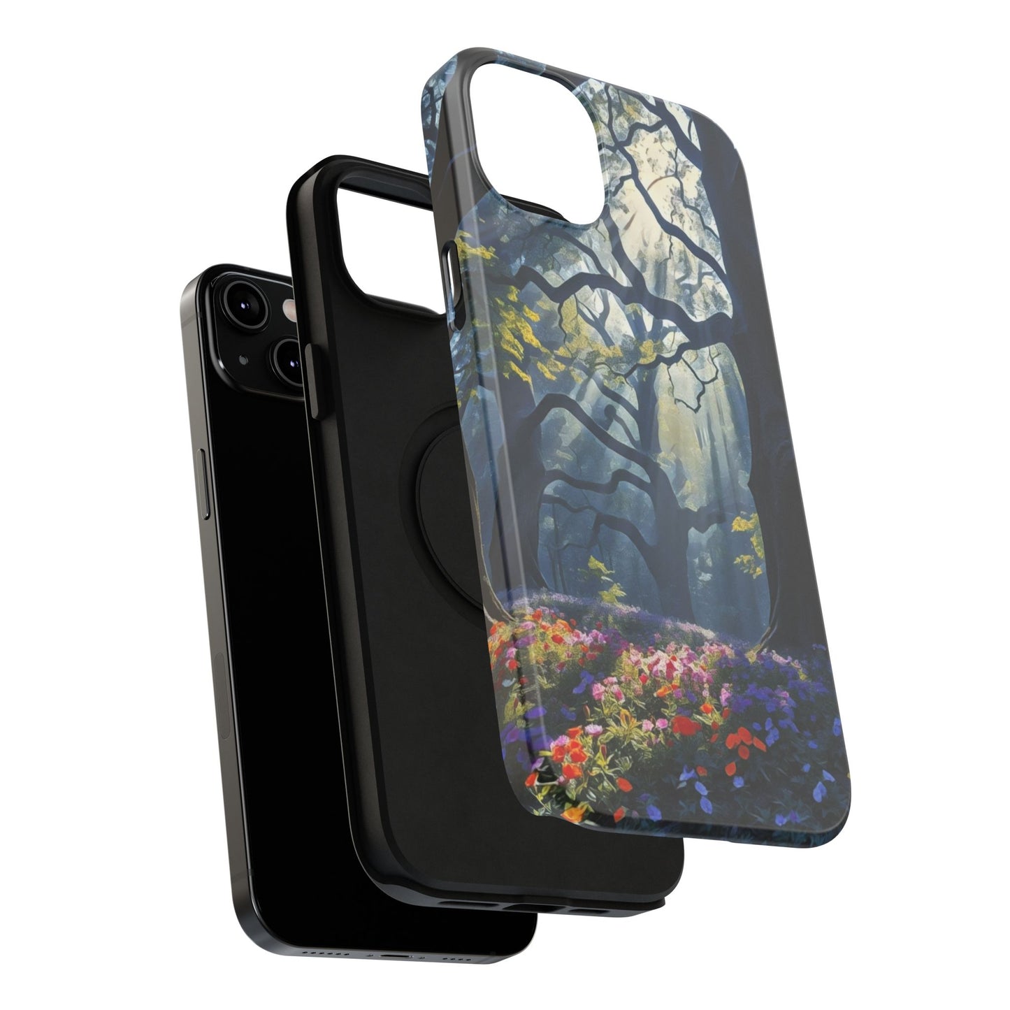 Phone Cases - Fantasy Woodland Scene Art Painting Design - "Enchanted Morning in the Woodland Grove"