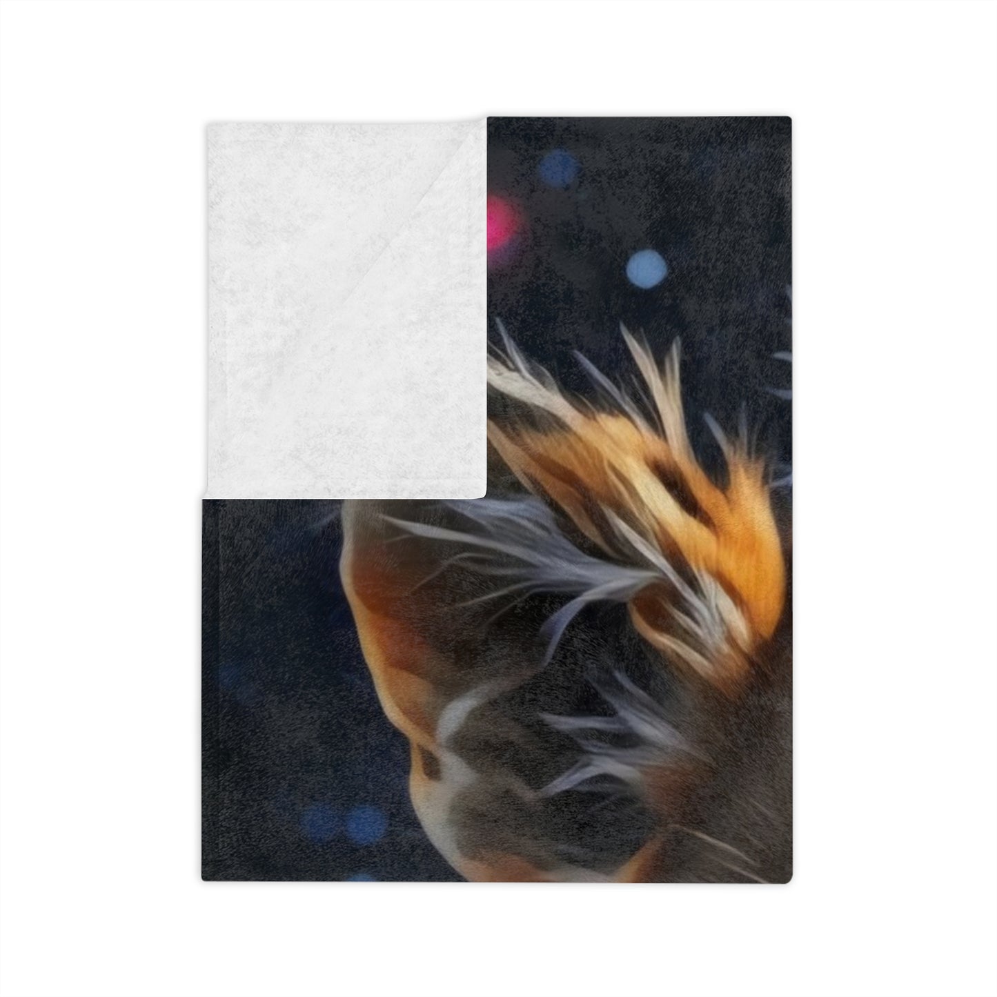 Velveteen Microfiber Blanket - Celestial Lion Cub Art Print