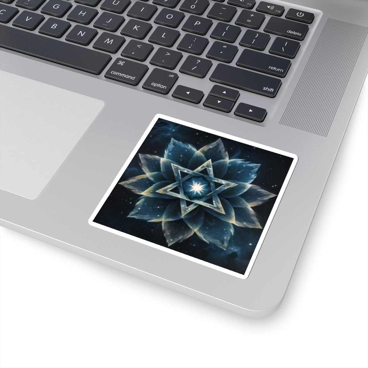 Sticker - "Cosmic Bloom" Star of David Full Art Print