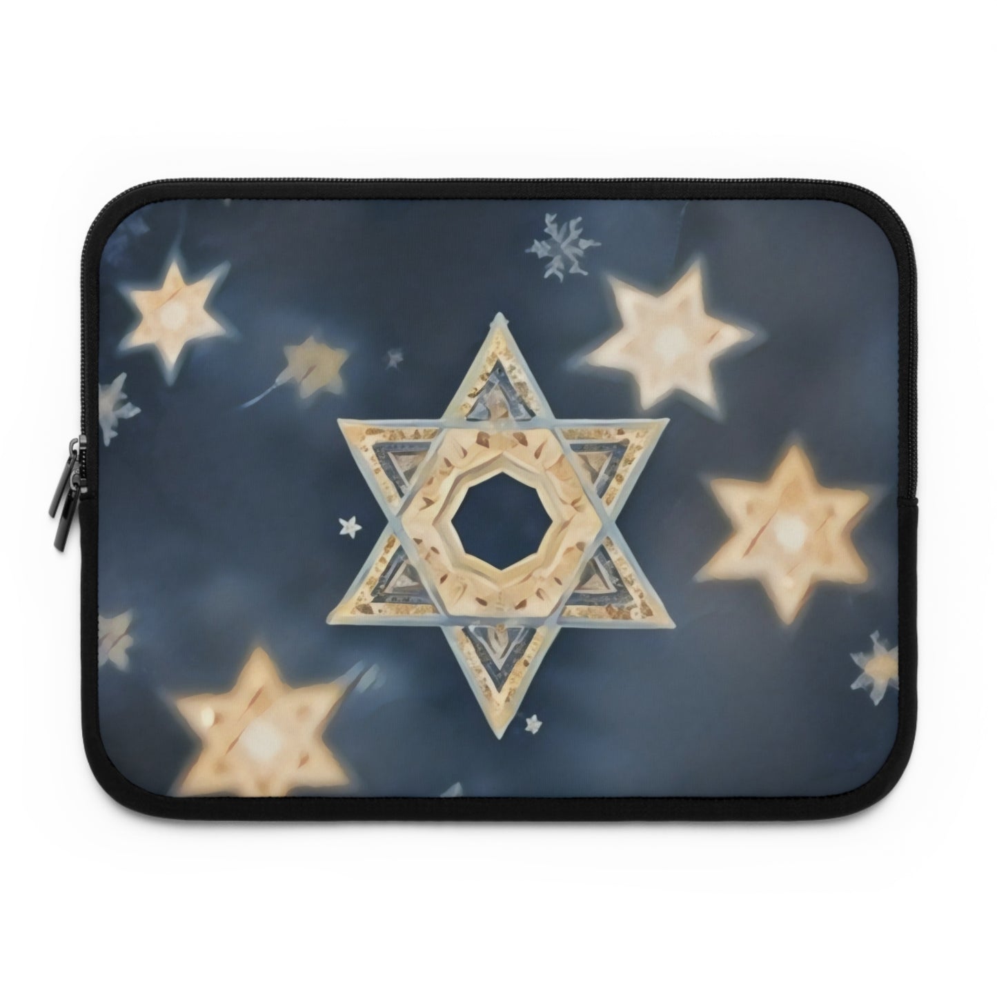 Jewish Star of David Winter Design "Celestial Glow" by Chaia Malana